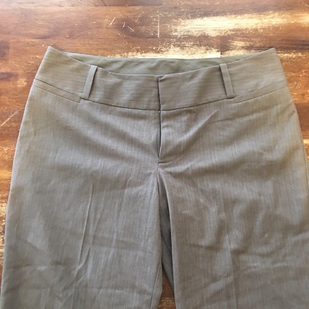 Cropped brown dress pants